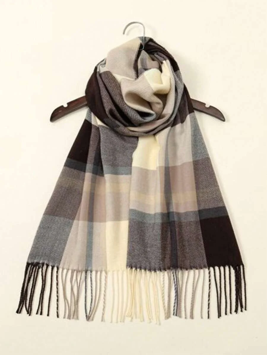 Casual Checked Scarf by Shaista Collection