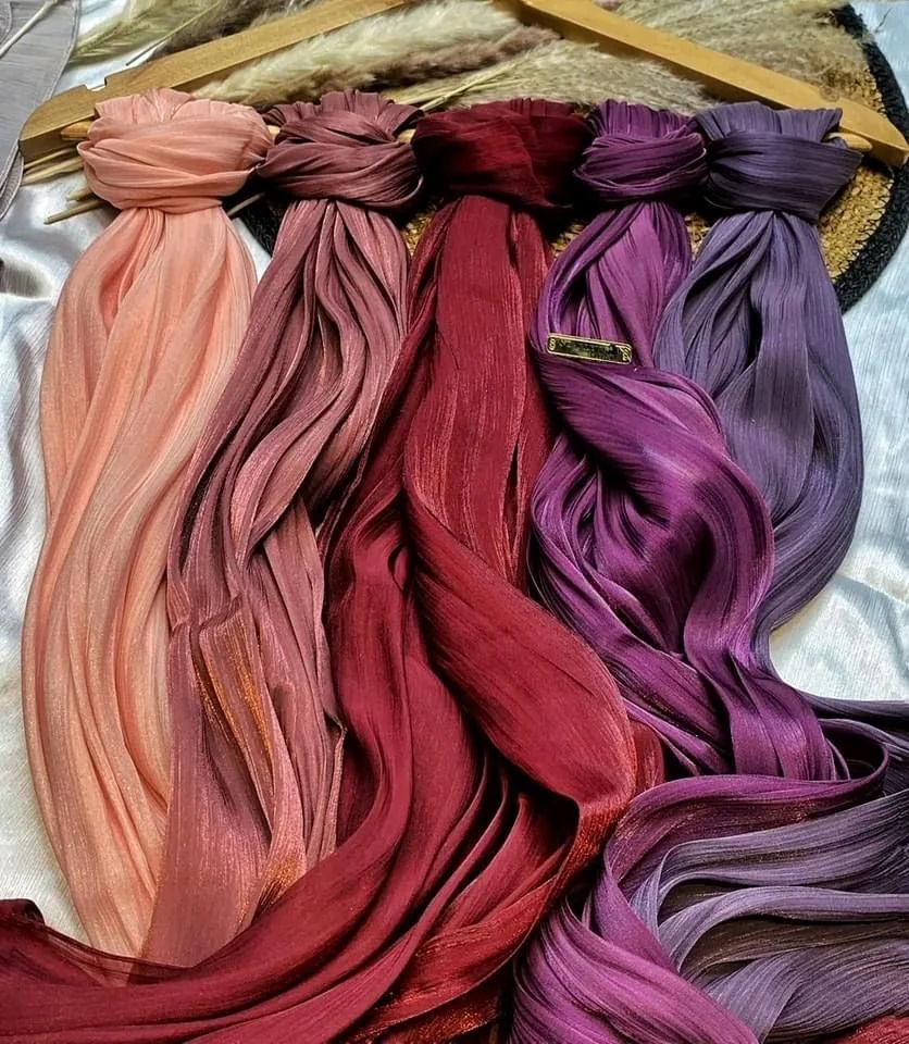 New Arrival Satin Scarf by Shaista Collection